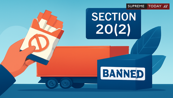 COTPA Section 20(2) Penalties for Tobacco Transport Without Mandatory Labeling and Records