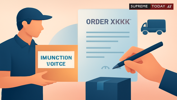 Is Courier Service Sufficient for Order XXXIX Rule 3 Compliance in CPC Injunctive Relief?