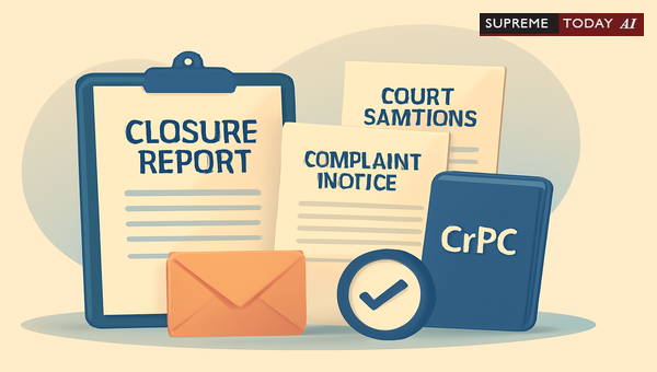 Can Courts Accept Closure Reports if Complainants Fail to Appear After Proper Service?