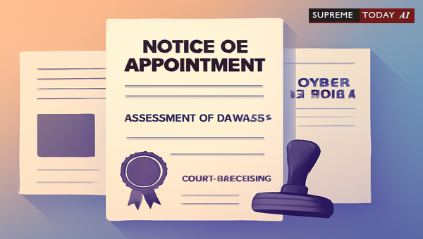 Mandatory Court Directions Prior to Filing Notice of Appointment for Assessment of Damages