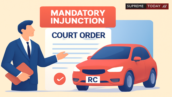 When Courts Issue Mandatory Injunctions for RC Book Name Changes in Motor Vehicle Cases