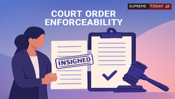 Enforceability of Unsigned Court Judgments: Legal Principles After Pronouncement