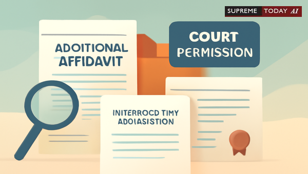 Procedural Necessity of Court Permission for Additional Affidavits in Interlocutory Matters