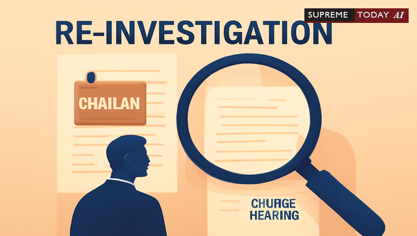 Can Courts Order Re-Investigation After Challan Presentation Before Charges?
