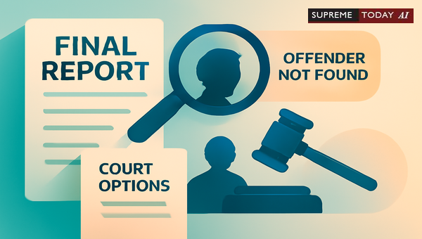 Judicial Options When a Final Report States the Accused Cannot Be Found