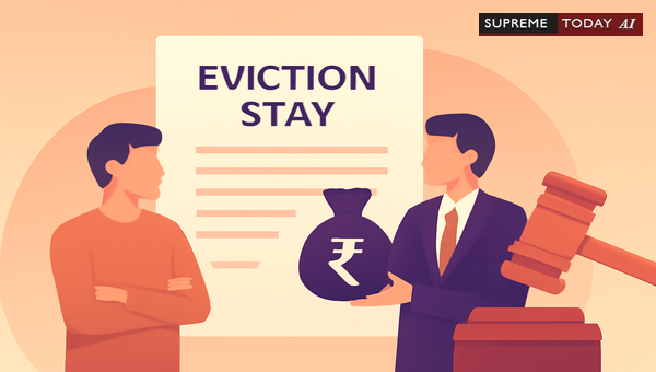 Stay of Eviction Decrees Subject to Market-Rate Occupation Charges in Indian Courts