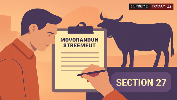 Prosecuting Cow Slaughter Without Section 27 Evidence Act Memorandums