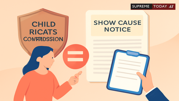 Does a Child Rights Commission Show Cause Notice Violate Procedural Due Process Rights