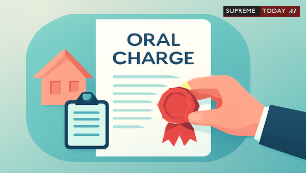 Creation of Charges on Immovable Property via Unregistered Documents and Oral Agreements