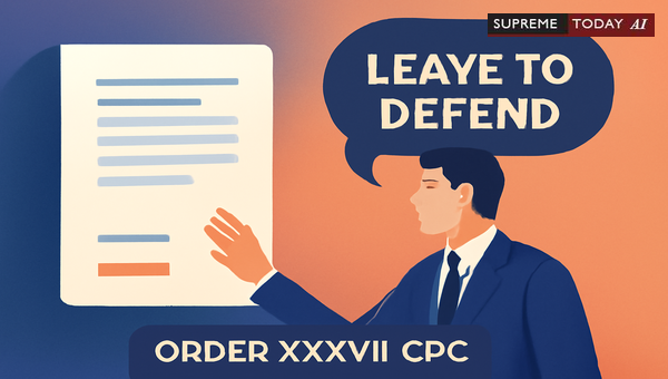 Criteria for Granting Leave to Defend in Civil Procedure Code Order XXXVII Summary Suits