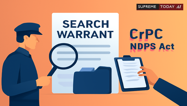 Navigating Search and Seizure Procedures under CrPC and NDPS Act Frameworks