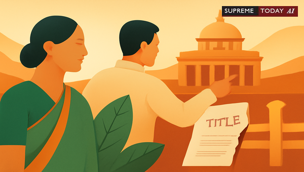 Is the Deputy Commissioner a Necessary Party in Jharkhand Land Title Suits vs Ganju?