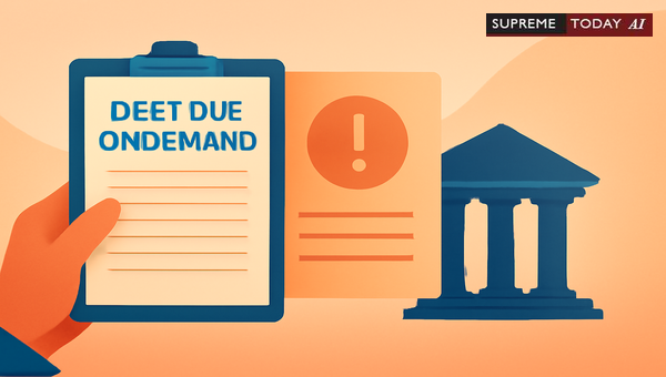 Debts Due on Demand IBC Judgments When No Date of Default Is Specified