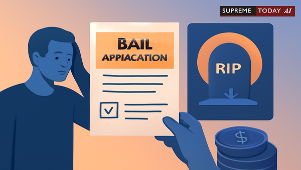 Does Deceased Debtor Status Preclude Bail for Accused in Criminal Proceedings?
