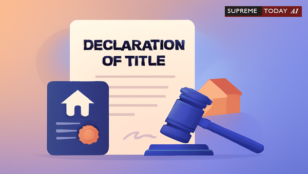 Declaration of Title Suits: Rules on Filing Claims for Interest in Property