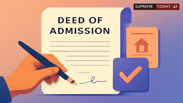 Deeds of Admission in Indian Litigation: Scope, CPC Order 12 Rule 6, and Judicial Precedents