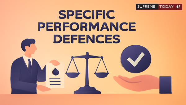Statutory and Equitable Defences Against Specific Performance Suits in India