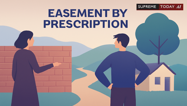 Asserting Easement by Prescription as a Defendant Without Filing a Counterclaim