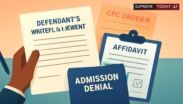 Defendant’s Written Statement and Affidavit of Admission Denial Under CPC Order VIII