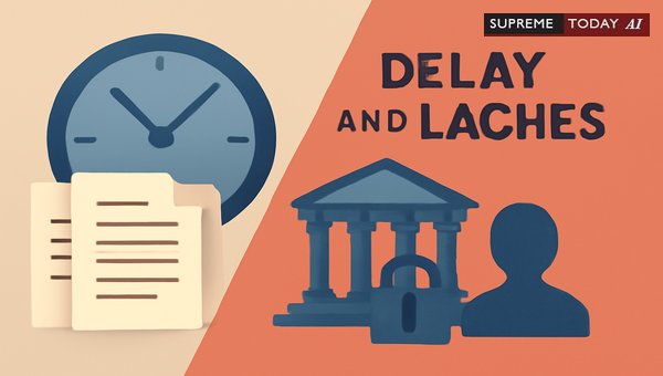 When Delay and Laches Bar Judicial Relief: Analysis of the 5-Year Threshold in India