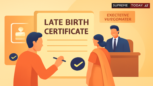 Delayed Birth Registration in India: Securing Orders via Executive Magistrate Under 1969 Act