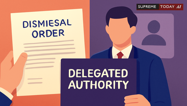 When Delegated Authority Cannot Pass Dismissal Orders: Jurisdictional Limits in Employment Law