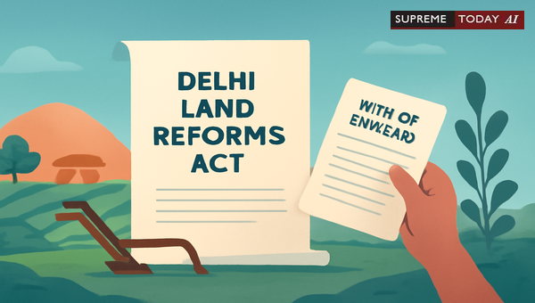 Applicability of Writ of Demand Under Delhi Land Reforms Act on Urbanized Agricultural Land
