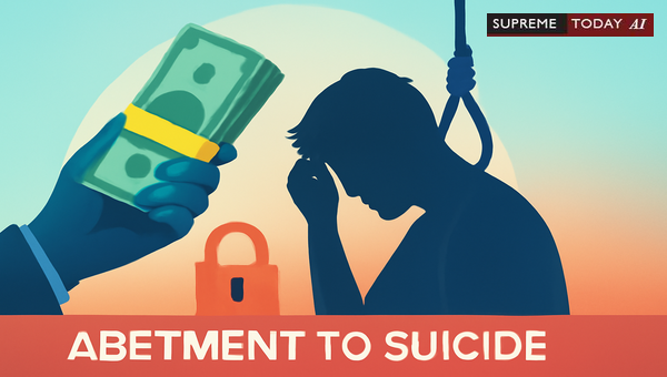 Does Demanding a Bribe Constitute Abetment to Suicide Under Section 306 of the IPC?