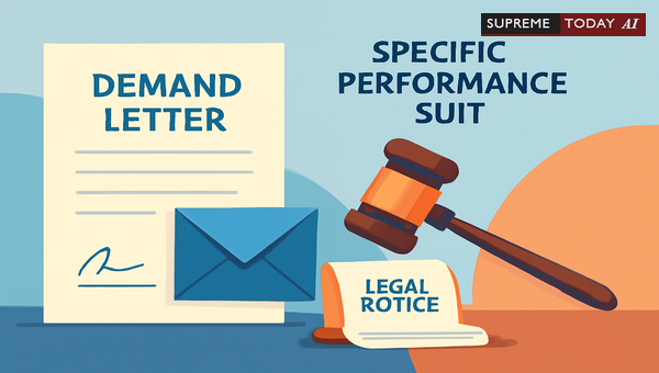 Is a Demand Letter Mandatory Before Filing a Specific Performance Suit Under Indian Law?