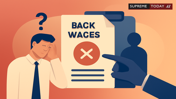 When Denial of Back Wages Is Legally Justified Due to Lack of Unemployment Evidence