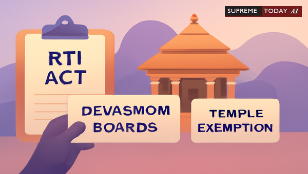 Are Temples Under Devaswom Boards Exempt from RTI Act Public Access Requirements