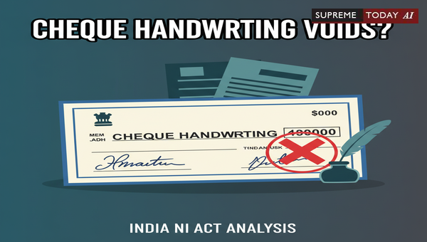 Does Different Handwriting Invalidate a Cheque?