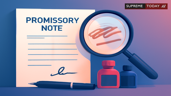 Do Different Inks on a Promissory Note Invalidate Execution Under Indian Law?