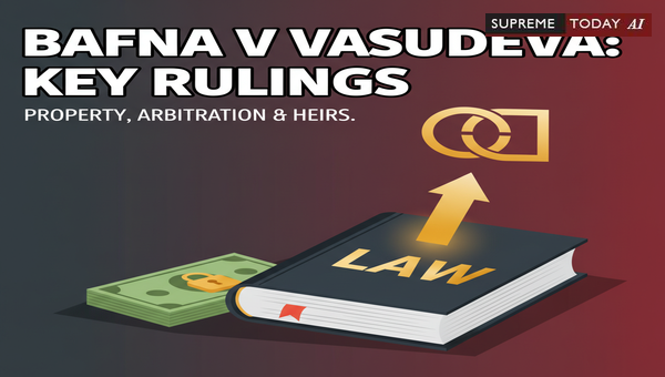 Dilip Bafna vs K.S. Vasudeva: Key Legal Insights