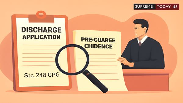 Granting Discharge Under CrPC Section 245 Without Pre-Charge Evidence: Judicial Principles