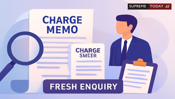 Validating the Issuance of Fresh Charge Memos and Appointment of New Enquiry Officers