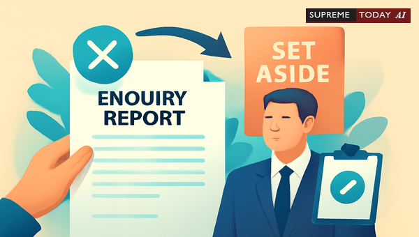 Does Non-Supply of Enquiry Report Require Setting Aside Disciplinary Proceedings Against Employees