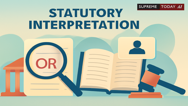 Disjunctive 'Or' in Statutory Interpretation: Challenging Ejusdem Generis Applications and Legislative Intent