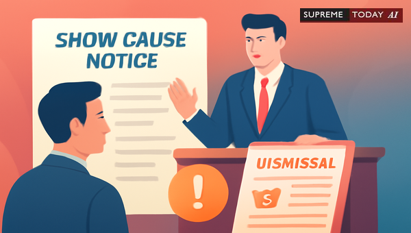 Legality of Imposing Dismissal Penalty While Issuing Second Show Cause Notice