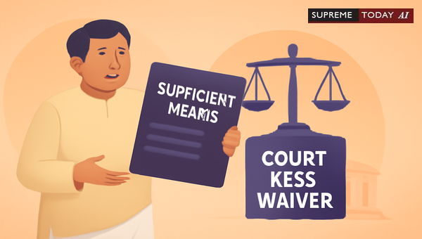 When Disputed Sale Proceeds Constitute Sufficient Means under Order 33 CPC Indigency Applications