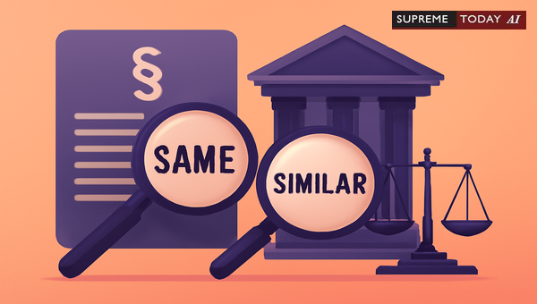 Legal Distinction Between Same and Similar Applied in Statutory Interpretation and Trademark Disputes