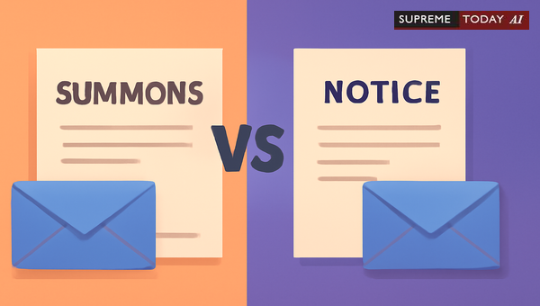 Summons vs Notice: Distinguishing Legal Obligations and Procedures for ...