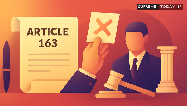 Distinguishing Article 163 Constitutional Discretion from Section 5 Limitation Act Procedures