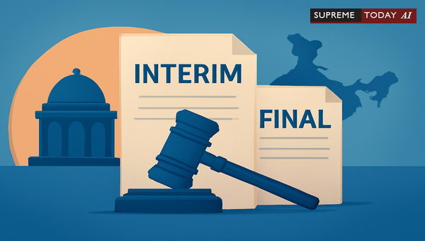 Distinguishing Final Orders from Interim Relief in Indian Judicial Proceedings