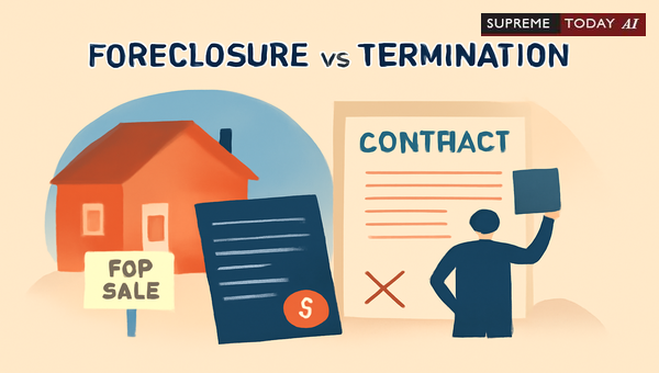 Distinguishing Foreclosure from Contract Termination: Legal Procedures and Mortgage Defaults