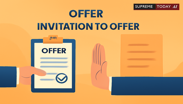 Distinguishing Offer from Invitation to Treat in Indian Contractual Disputes