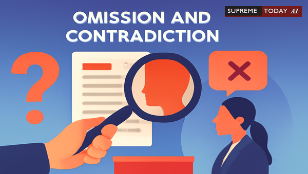 Distinguishing Omissions and Contradictions in Indian Evidence Law for Cross-Examination