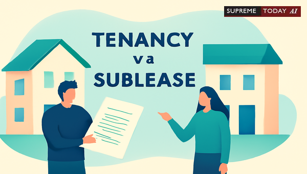 Distinguishing Tenancy from Sublease Under the Transfer of Property Act 1882