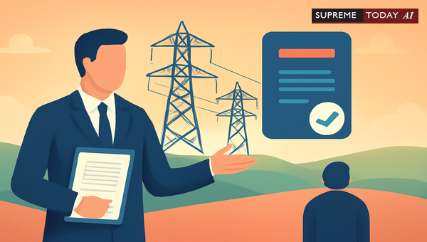 District Collector Authority Limits on Transmission Tower Alignment Modifications
