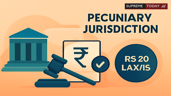 District Consumer Forum Pecuniary Jurisdiction and the Rs 20 Lakh Claim Limit Threshold